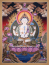4 arms Avalokiteshvara, Chenrezig