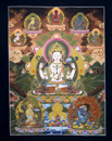 4 arms Avalokiteshvara, Chenrezig