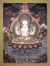 4 arms Avalokiteshvara, Chenrezig